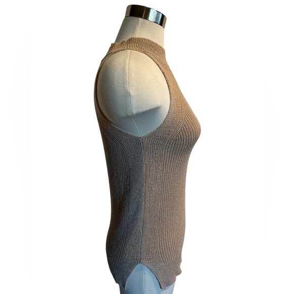 Tan Sleeveless Knit Top - Picture 5 of 5
